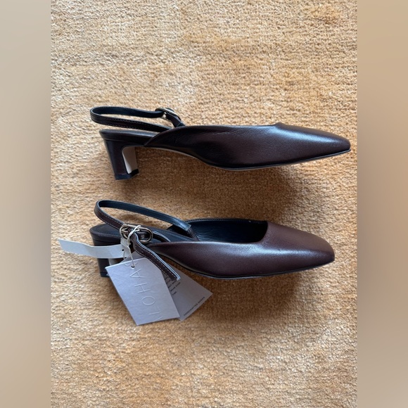 🍂NWT ALOHAS Pumps Lindy  Brown Leather Pumps - Picture 10 of 14